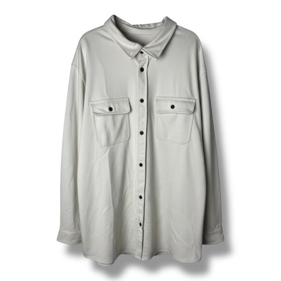 Men's Big & Tall Comfort Soft Shirt - Goodfellow & Co™ - Cream - 3XLT - Picture 1 of 1